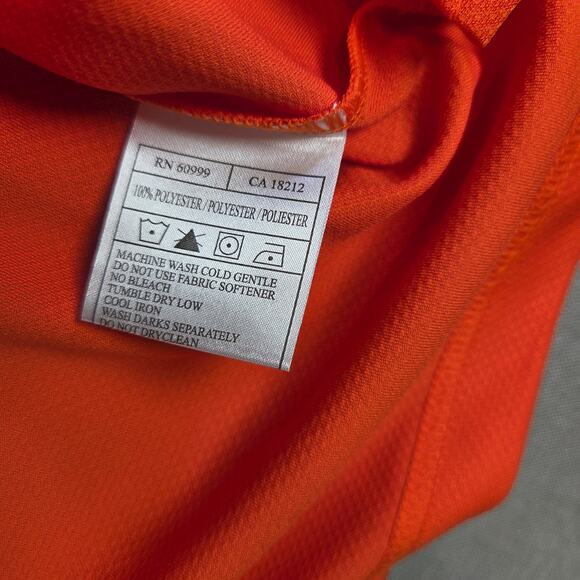 Denver Broncos Antigua Polo Shirt XL NFL Orange Short Sleeve Embroidered - Picture 4 of 11